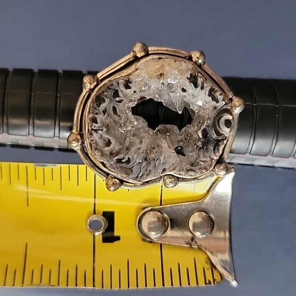 Geode Ring Sterling Silver - Picture 3 of 4